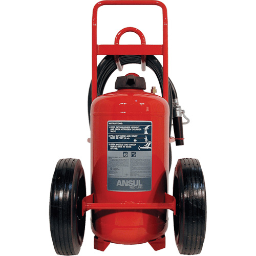 Extincteurs Red Line sur roues, BC, Capacit&eacute; 125 lb Distribution Élite MP