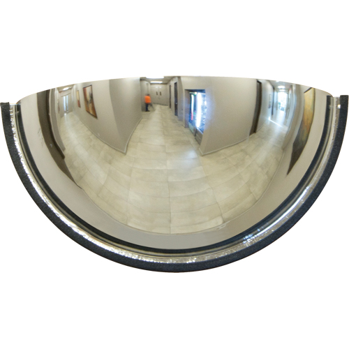 Miroir en d&ocirc;me 180°, Demi-d&ocirc;me, Dessus ferm&eacute;, Diam&egrave;tre 18" Distribution Élite MP