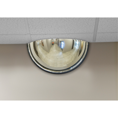 Miroir en d&ocirc;me 180°, Demi-d&ocirc;me, Dessus ferm&eacute;, Diam&egrave;tre 18" Distribution Élite MP