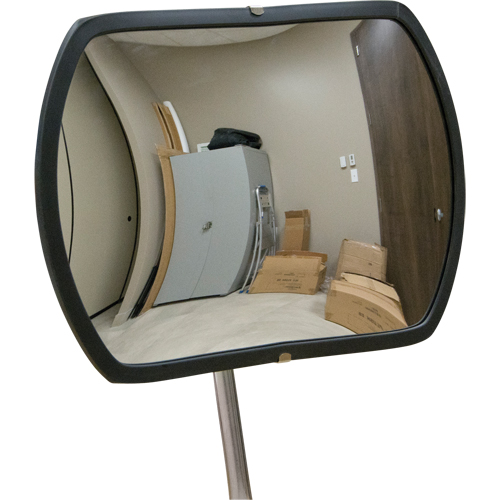 Miroir convexe rectangulaire/rond avec bras t&eacute;lescopique, 12" h x 18" la, Int&eacute;rieur/Ext&eacute;rieur Distribution Élite MP