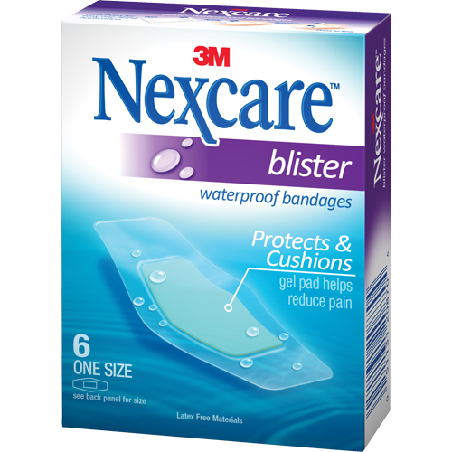 Nexcare Waterproof Blister Bandages, Rectangular/Square, 2-1/4", Plastic, Sterile Distribution Élite MP