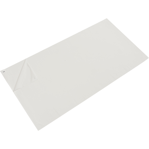 Tapis pelables de rechange pour salle blanche, &eacute;paisseur 1,57 mils, 2' la, 3' lo x Blanc Distribution Élite MP
