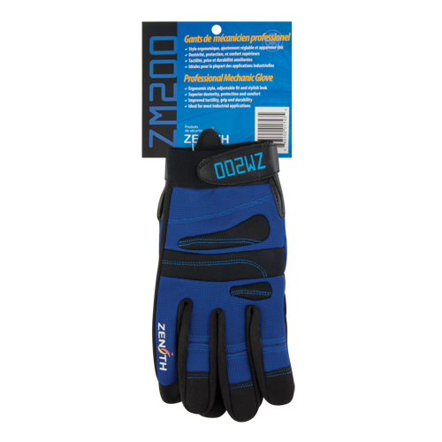 Gants pour m&eacute;canicien ZM200, Paume Synth&eacute;tique, Taille Moyen Distribution Élite MP