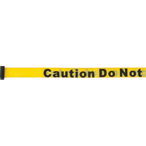 Cartouches de ruban pour assembler vos propre barri&egrave;res de contr&ocirc;le des foules, Caution Do Not Enter, 7', Ruban Jaune Distribution Élite MP