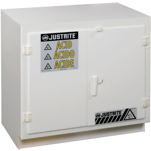 Solid Polyethylene Acid Cabinets, 6 x 0.66043 Gal., 36" x 35.75" x 21.75" Distribution Élite MP