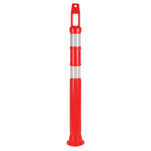 Poteau d&eacute;lin&eacute;ateur de premi&egrave;re qualit&eacute;, 42" h, Orange Distribution Élite MP