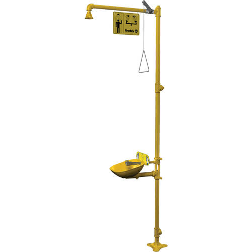 Halo Combination Emergency Shower & Eyewash Station Distribution Élite MP