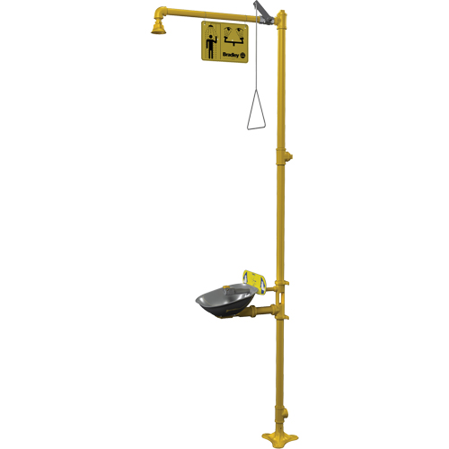 Halo Combination Emergency Shower & Eyewash Station Distribution Élite MP