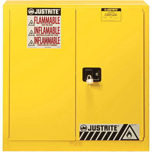 Armoire de s&eacute;curit&eacute; pour produits inflammables Ex Sure-Grip, 30 gal., 2 Porte(s), 36" La x 35" h x 24" p Distribution Élite MP