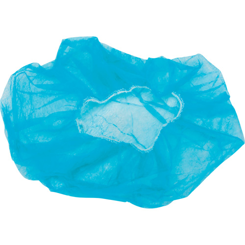 Bonnets bouffants, Polypropyl&egrave;ne, 24", Bleu Distribution Élite MP