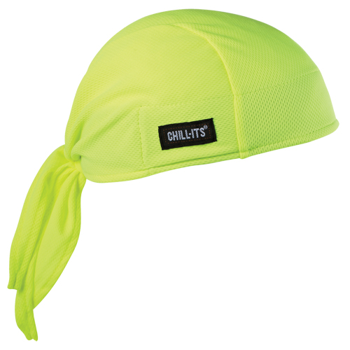 Chill-Its&reg; 6615 Cooling Dew Rags, High Visibility Lime-Yellow Distribution Élite MP