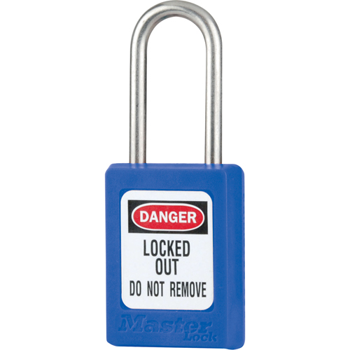 Cadenas de s&eacute;curit&eacute; S31 Zenex, Bleu, Cl&eacute;s diff&eacute;rentes, Thermoplastique, Largeur de 1-3/8" Distribution Élite MP
