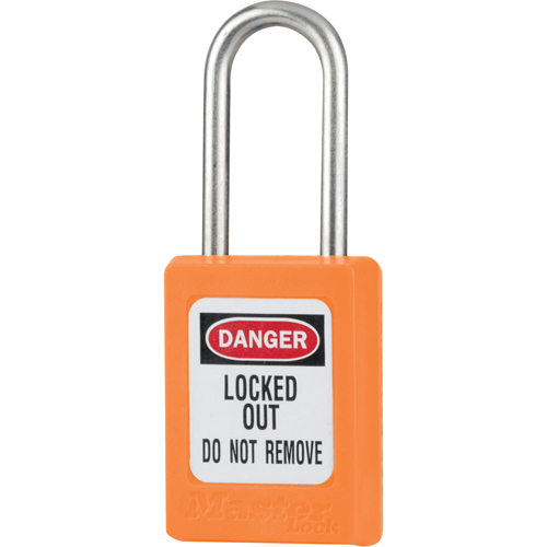 Cadenas de s&eacute;curit&eacute; S31 Zenex, Orange, Cl&eacute;s diff&eacute;rentes, Thermoplastique, Largeur de 1-3/8" Distribution Élite MP