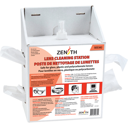 Disposable Lens Cleaning Station, Cardboard, 8" L x 5" D x 12-1/2" H Distribution Élite MP