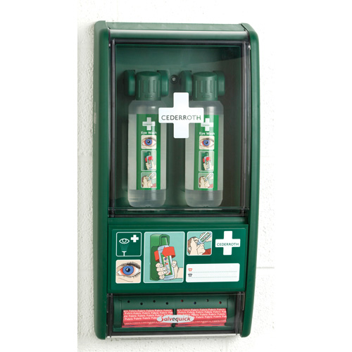 Douche oculaire Cederroth/Trousse de premiers soins Salvequick, Dispositif m&eacute;dical Classe 1, Station Distribution Élite MP