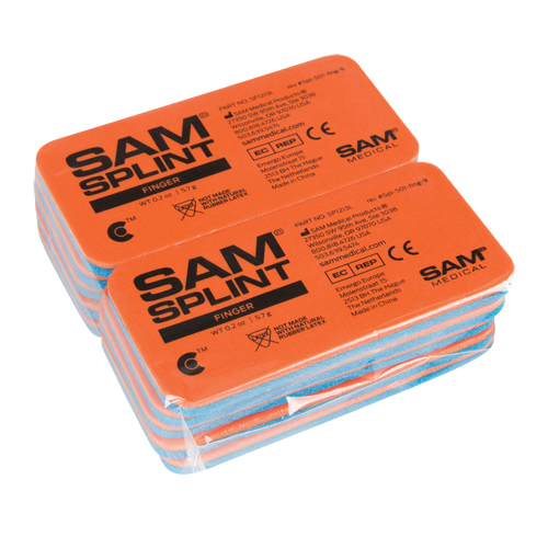 Attelles Sam, Doigt et orteil, Aluminium rembourr&eacute; au caoutchouc-mousse, 1-13/16", Classe 1 Distribution Élite MP