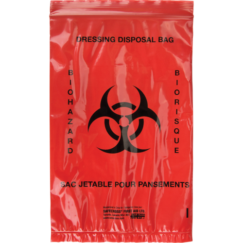 Hazardous Waste Bags, Infectious Waste, 9" L x 6" W Distribution Élite MP