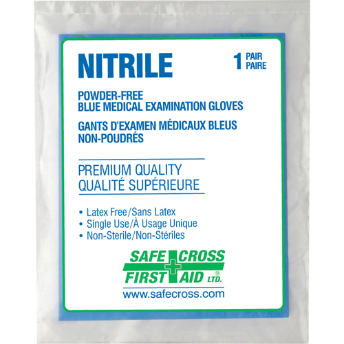 Medical Examination Gloves, Large, Nitrile, 5-mil, Powder-Free, Clear, Class 2 Distribution Élite MP