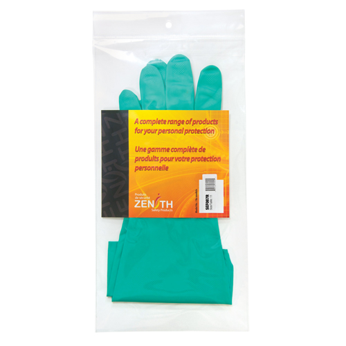 Diamond-Grip Chemical-Resistant Gloves, Size 2X-Large, 13" L, Nitrile, Flock-Lined Inner Lining, 13-mil Distribution Élite MP