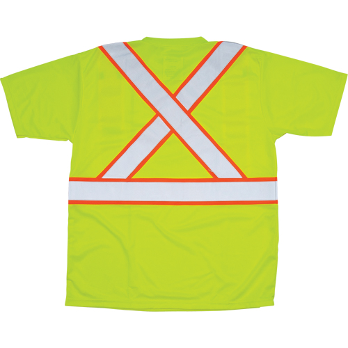 T-shirt conforme &agrave; la CSA, Polyester, 2T-Grand, Jaune lime haute visibilit&eacute; Distribution Élite MP