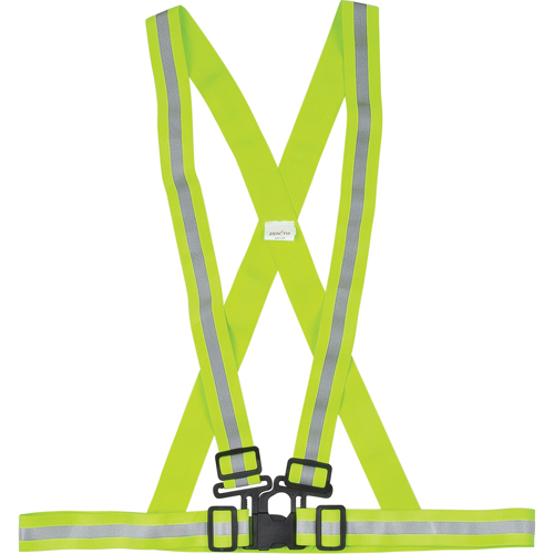 Standard-Duty Safety Harness, High Visibility Lime-Yellow, Silver Reflective Colour, Large Distribution Élite MP