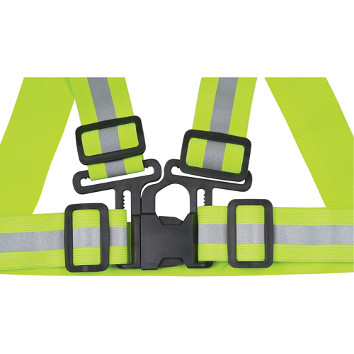 Standard-Duty Safety Harness, High Visibility Lime-Yellow, Silver Reflective Colour, Large Distribution Élite MP