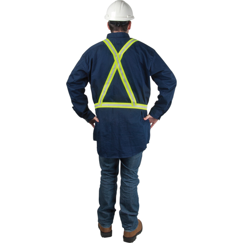 Standard-Duty Safety Harness, High Visibility Lime-Yellow, Silver Reflective Colour, Large Distribution Élite MP