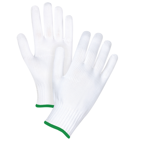 Seamless String Knit Gloves, Polyester, 10 Gauge, Medium Distribution Élite MP