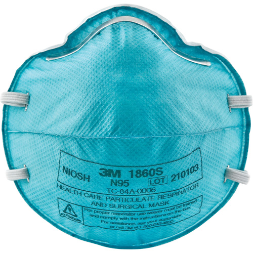 Respirateur 1860S contre les particules pour les soins de la sant&eacute;, N95, Certifi&eacute; NIOSH, Petit Distribution Élite MP