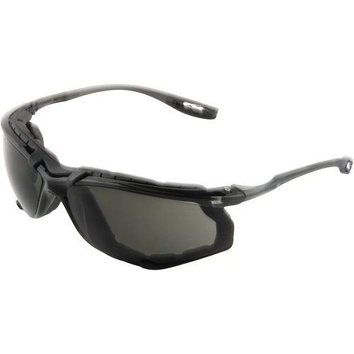 Virtua Safety Glasses with Foam Gasket, Grey/Smoke Lens, Anti-Fog, ANSI Z87+/Meets/Exceeds CSA Z94.3 Distribution Élite MP