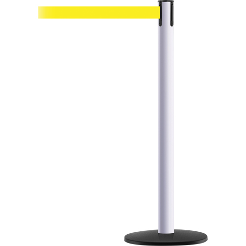 Advance TensaBarrier&reg; Barrier Post, Steel, 36" H, Yellow Tape, 7.5' Tape Length Distribution Élite MP