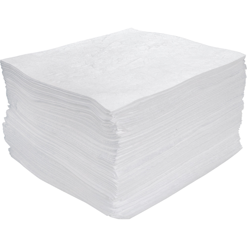 Premium Meltblown Sorbent Pads, Oil Only, 15" x 17", 30 gal. Absorbancy Distribution Élite MP