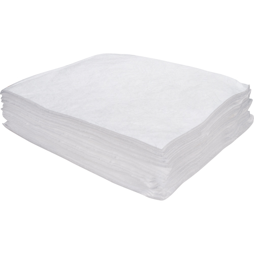 Premium Meltblown Sorbent Pads, Oil Only, 15" x 17", 8 gal. Absorbancy Distribution Élite MP