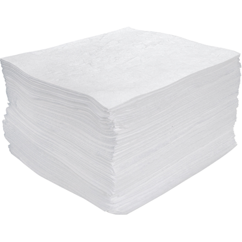 Premium Meltblown Sorbent Pads, Oil Only, 15" x 17", 25 gal. Absorbancy Distribution Élite MP