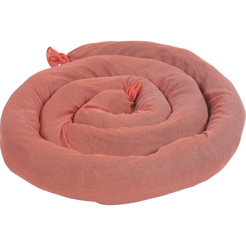 Remblais tubulaires absorbants, Mati&egrave;res dangereuses, Absorption 50 gal., 3" la x 8' lo, Pqt de 15 Distribution Élite MP