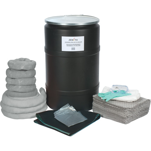Spill Kit, Universal, Drum, 55 US gal. Absorbancy Distribution Élite MP