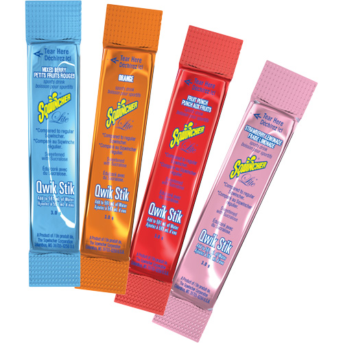 Sqwincher&reg; Boisson de r&eacute;hydratation ZERO Qwik Stik, Poudre, M&eacute;lange de baies Distribution Élite MP