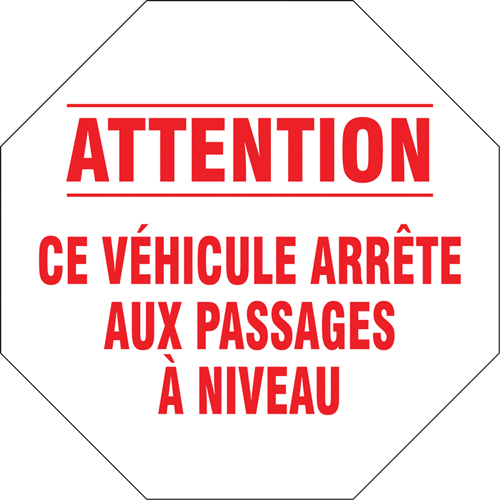 French Traffic Sign, Vinyl, 18" W x 18" H Distribution Élite MP