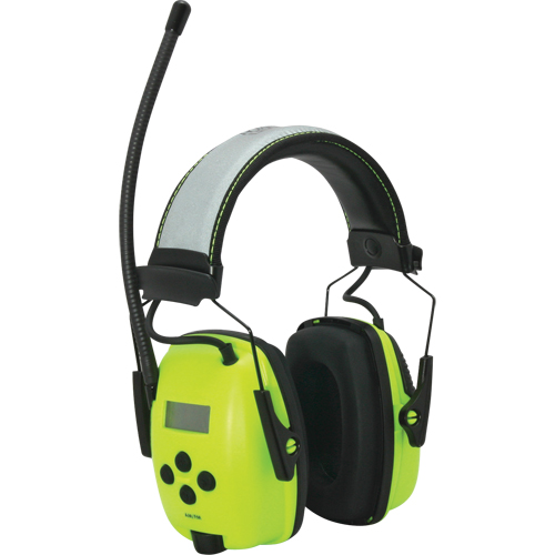 Casques-radio num&eacute;riques &agrave; haute visibilit&eacute; Sync de Howard Leight, Style Bandeau, 25 dB Distribution Élite MP