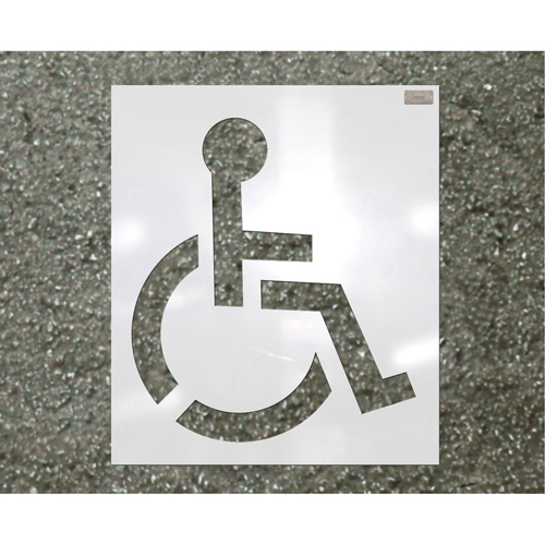 Pochoirs pour parc de stationnement, Pictogramme, 39" Distribution Élite MP