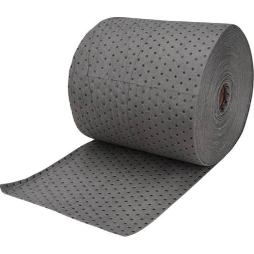 Rouleaux absorbants en fibres fines de calibre industriel, Lourd, 150' lo x 15" la, Absorption 35 gal. Distribution Élite MP