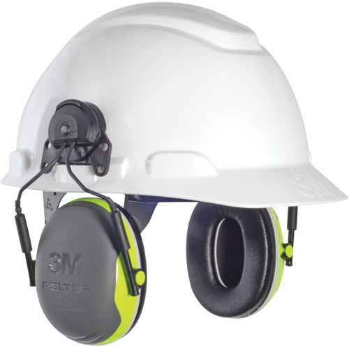 Peltor X Series Earmuffs, Cap Mount, 25 NRR dB Distribution Élite MP