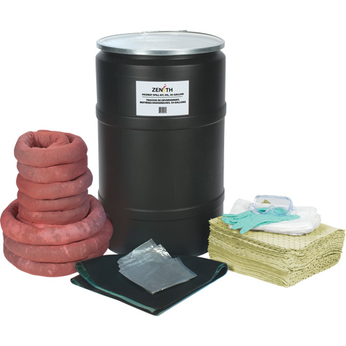Spill Kit, Hazmat, Drum, 55 US gal. Absorbancy Distribution Élite MP