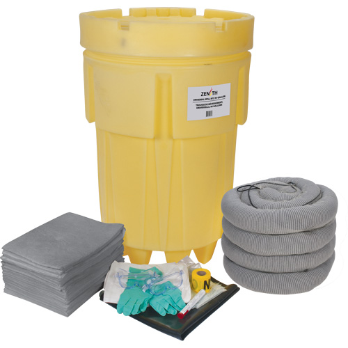 Trousse &eacute;conomique de lutte contre les d&eacute;versements, Universel, Overpack/Baril de r&eacute;cup&eacute;ration, Absorbance de 95 gal. US Distribution Élite MP