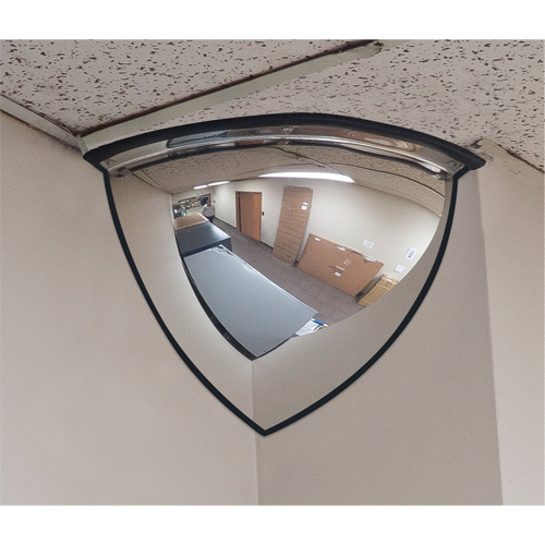 Miroir en d&ocirc;me 90°, Quart de d&ocirc;me, Dessus ouvert, Diam&egrave;tre 20" Distribution Élite MP