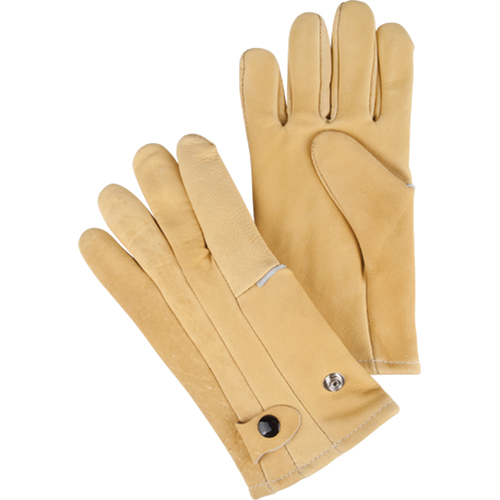 Driver's Style Gloves, Large, Grain Cowhide Palm, Fleece Inner Lining Distribution Élite MP