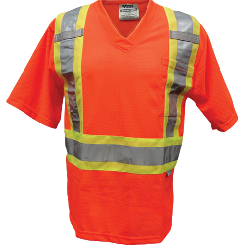 Mesh Safety T-Shirt, Polyester, Small, Orange Distribution Élite MP