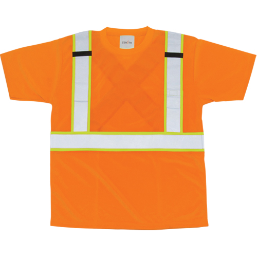 CSA Compliant T-Shirt, Polyester, Medium, Orange Distribution Élite MP