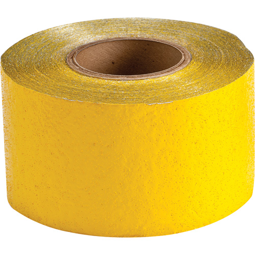 Ruban de marquage temporaire pour la chauss&eacute;e, 4" x 150', R&eacute;tror&eacute;fl&eacute;chissant, Jaune Distribution Élite MP