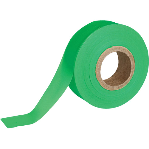 Flagging Tape, 1.188" W x 150' L, Fluorescent Green Distribution Élite MP